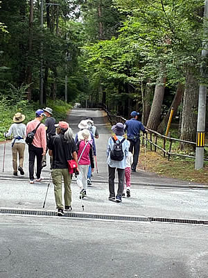 8月9日定例ウォーキング