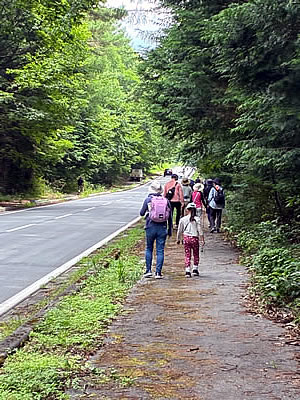 8月9日定例ウォーキング